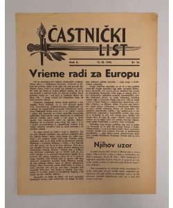 Častnički list br. 16./1944.