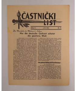 Častnički list nr. 15./1944.