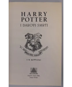 Komplet knjiga Harry Potter I-VII autor J. K. Rowling