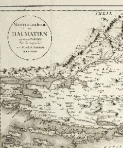 Pietro Santini: Westlicher Theil von Dalmatien - Zapadna Dalmacija