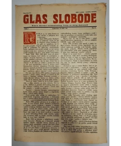 Glas slobode br. 22/1944.