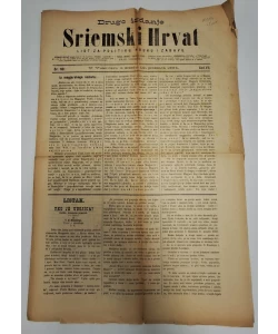 Sriemski Hrvat br. 99/1884.