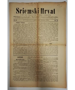 Sriemski Hrvat br. 94/1884.