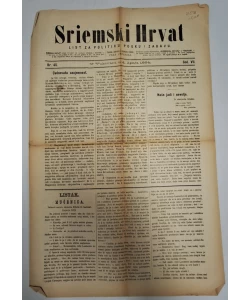 Sriemski Hrvat br. 45/1884.
