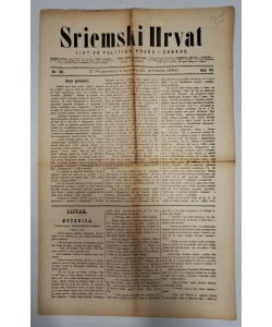 Sriemski Hrvat br. 38/1884.