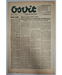 Osvit br. 22/1942.