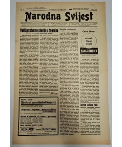 Časopis Narodna Svijest br. 37/1935.