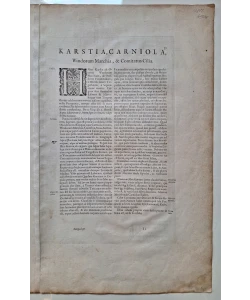 Karstia Carniola Histria et Windorvm Marchia / Zemljovid Krasa, Kranjske, Istre i Slovenske marke
