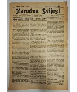 Časopis Narodna Svijest br. 16/1928.