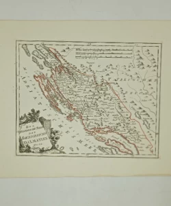 Franz Johann Joseph von Reilly: Der Noerdliche Theil des Koenigreichs Dalmatien / Zemljovid sjeverne Dalmacije