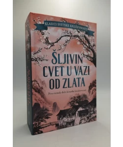 Šljivin cvet u vazi od zlata