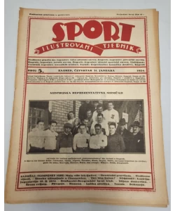 Sport - ilustrovani tjednik br. 5/1924.