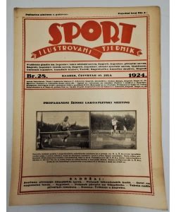 Sport - ilustrovani tjednik br. 28/1924.