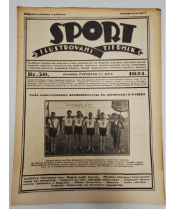 Sport - ilustrovani tjednik br. 30/1924.