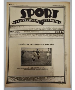 Sport - ilustrovani tjednik br. 33/1924.