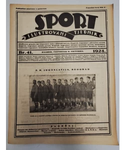 Sport - ilustrovani tjednik br. 41/1924.