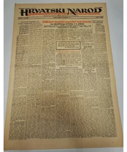 Hrvatski narod - glasilo hrvatskog ustaškog pokreta br. 634/1943.