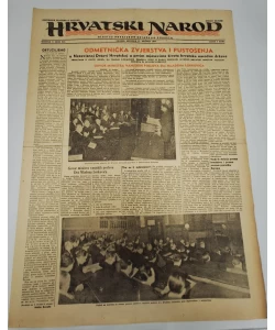 Hrvatski narod - glasilo hrvatskog ustaškog pokreta br. 633/1943.