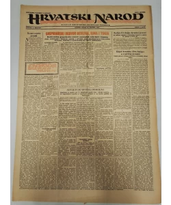 Hrvatski narod - glasilo hrvatskog ustaškog pokreta br. 637/1943.