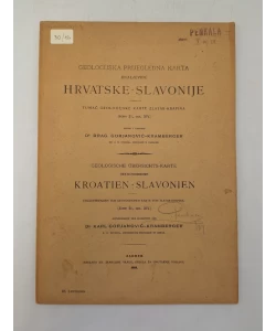 Geologijska prijegledna karta Kraljevine Hrvatske-Slavonije: tumač geologijske karte Zlatar-Krapina (zona 21., col. XIV.)