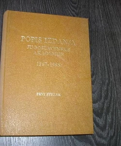 Popis izdanja Jugoslavenske akademije 1867 - 1985.