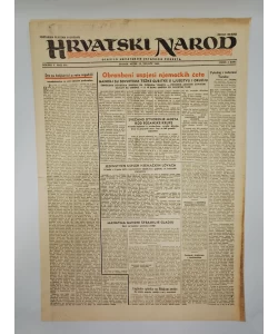 Hrvatski narod - glasilo hrvatskog ustaškog pokreta br. 655/1943. (2. izdanje)