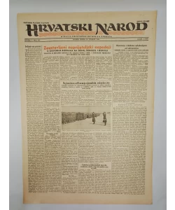 Hrvatski narod - glasilo hrvatskog ustaškog pokreta br. 653/1943. (2. izdanje)