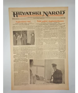Hrvatski narod - glasilo hrvatskog ustaškog pokreta br. 652/1943. (2. izdanje)
