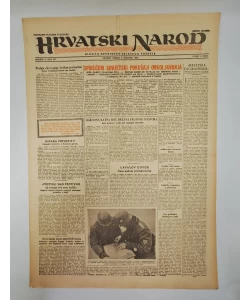 Hrvatski narod - glasilo hrvatskog ustaškog pokreta br. 647/1943. (2. izdanje)