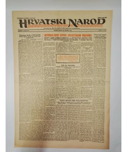 Hrvatski narod - glasilo hrvatskog ustaškog pokreta br. 643/1943. (2. izdanje)