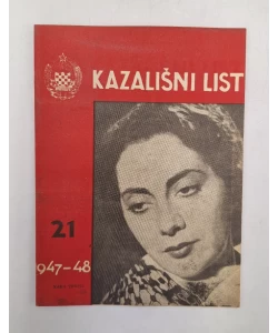 Časopis Kazališni List br. 21/1947.-48.
