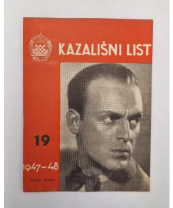 Časopis Kazališni List br. 19/1947.-48.