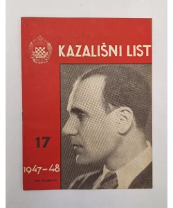 Časopis Kazališni List br. 17/1947.-48.
