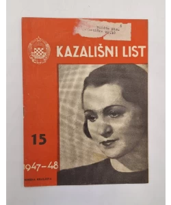 Časopis Kazališni List br. 15/1947.-48.