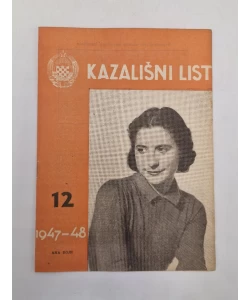 Časopis Kazališni List br. 12/1947.-48.