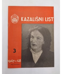 Časopis Kazališni List br. 3/1947.-48.