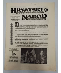 Časopis Hrvatski narod br. 3/1985. (emigracija)