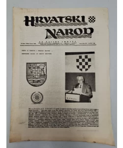 Časopis Hrvatski narod br. 4/1984. (emigracija)