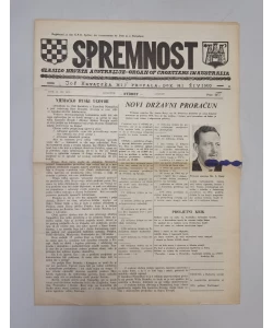 Časopis Spremnost br. 133/1970