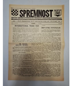 Časopis Spremnost br. 123/1969