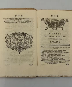 Carmina recentiorum poetarum VII a Societate Jesu id est Julii Caesaris Cordarae, Raymundi Cunichii, Bernardi Zamagnae, Alphonsi Nicolai, Rogerii Boschovichii, Bartholomaei Boscovichii et Joa