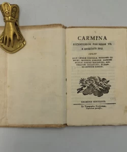 Carmina recentiorum poetarum VII a Societate Jesu id est Julii Caesaris Cordarae, Raymundi Cunichii, Bernardi Zamagnae, Alphonsi Nicolai, Rogerii Boschovichii, Bartholomaei Boscovichii et Joa