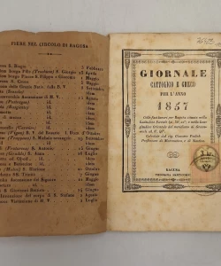 Giornale cattolico e greco per l'anno 1857.