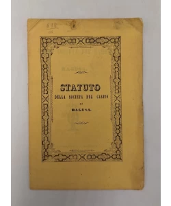 Statuto della Societa del Casino di Ragusa