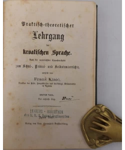 Praktisch-theoretischer Lehrgang der kroatischen Sprache