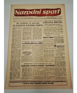 Časopis Narodni sport br. 361/1950.
