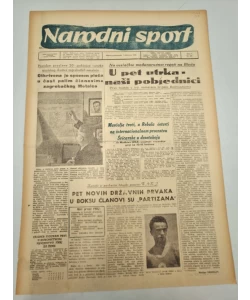 Časopis Narodni sport br. 336/1950.