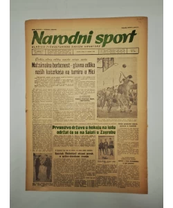 Časopis Narodni sport br. 278/1950.