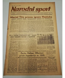 Časopis Narodni sport br. 263/1949.