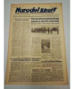 Časopis Narodni sport br. 184/1949.